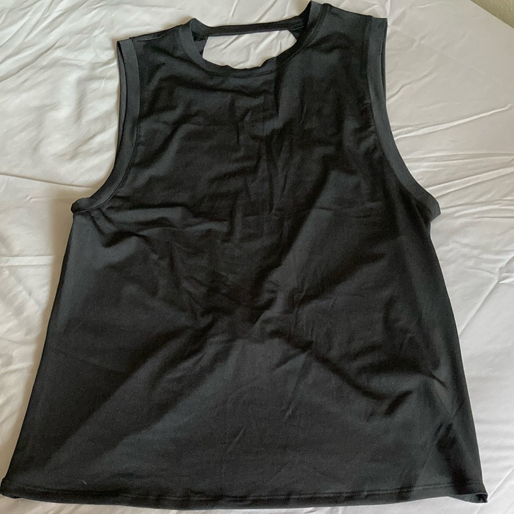 Black Sleeveless Backless Women's Fabletics Top